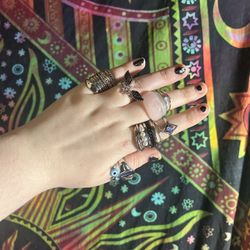 20 Pack of Mainly Silver Rings