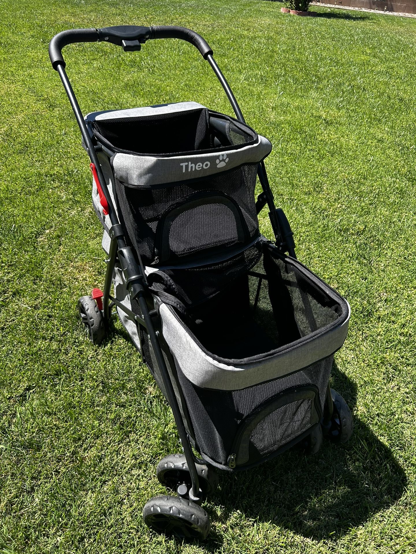 Theo Dog Stroller Double Decker For Small/Medium Dog