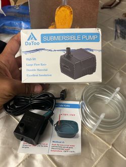 DaToo Mini USB Submersible Water Pump (3W) with Tubing