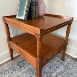 Vintage Oak Brandt Furniture End Table