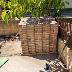 238 sq/ft: Reclaimed DecoraStone paver 9.00 in. long × 5.51 in. wide × 2.36 in. thick