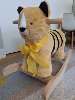 West Elm Pottery Barn Kids Tiger Plush Nursery Rocker Toy