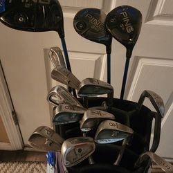 Full Set Of Ping And Lynx Clubs