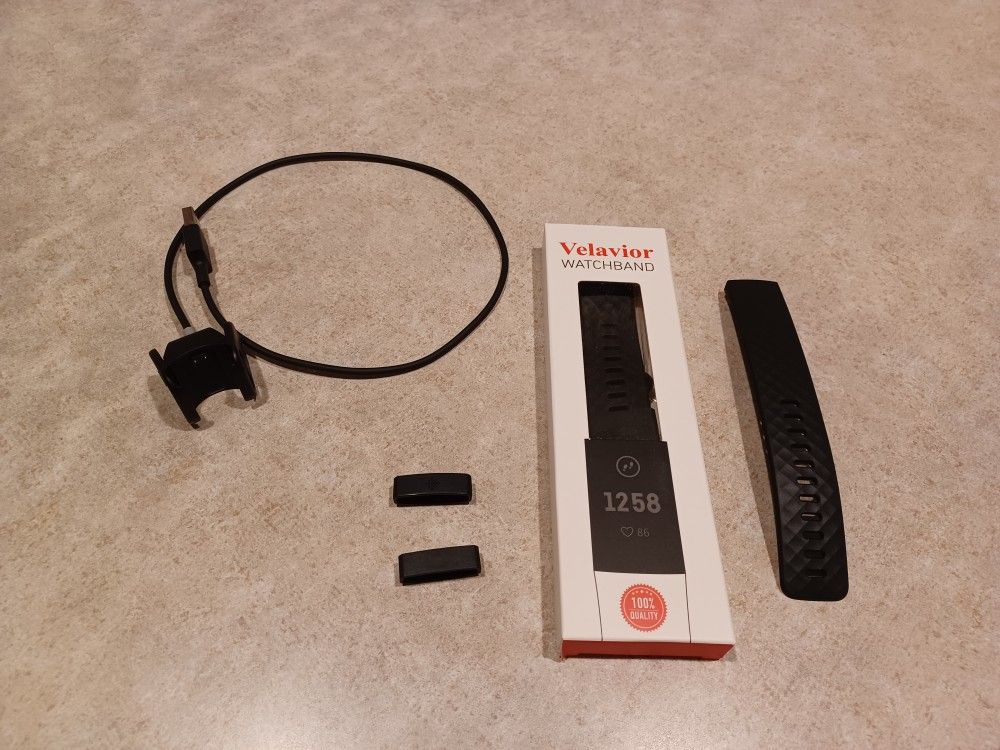 Fitbit Charge 4 Charger, Replacement Band, Large Band