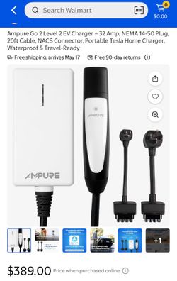 Ampure GO Gen 2 Wall Charger for Electric car (NACS)
