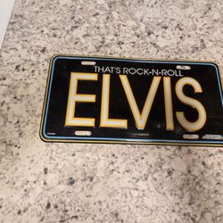 Elvis License Plate And Puzzle