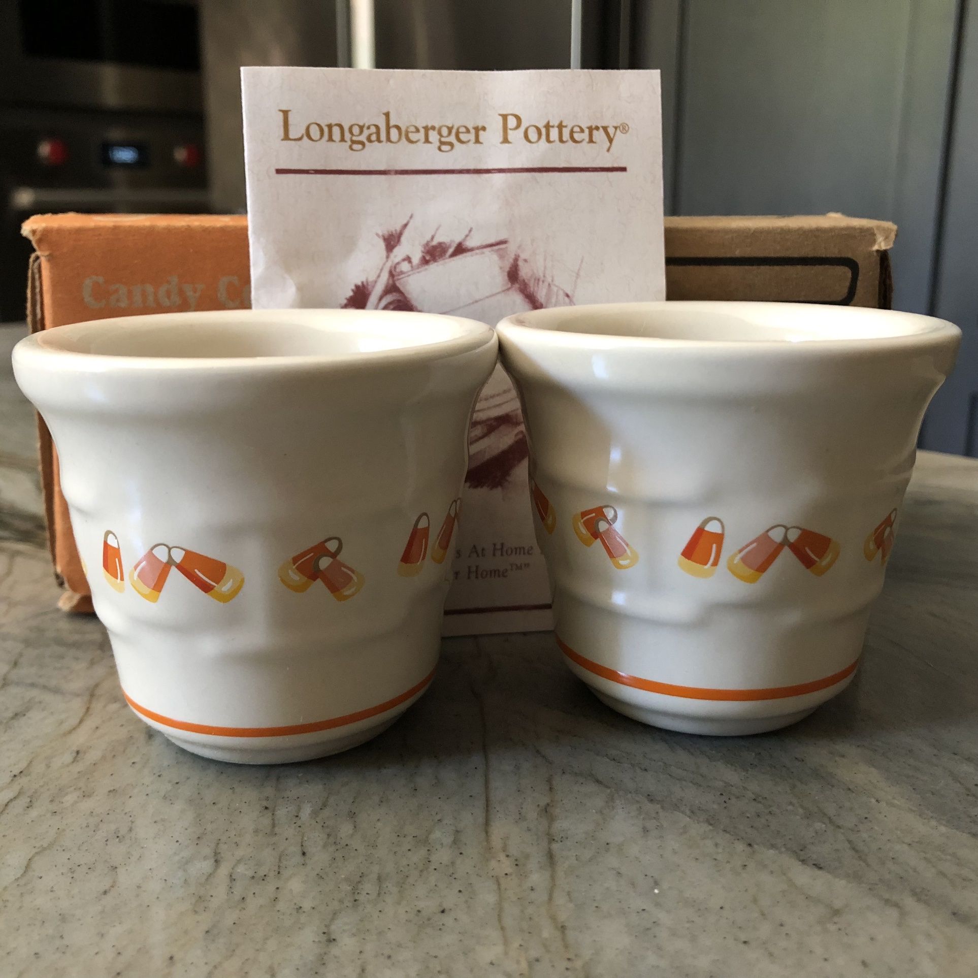 Longaberger Candy Corn Votive Cups