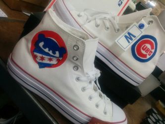 Brand New in Box Custom 2016 World Series Champion Chicago Cubs Converse Men s 12 by Mr. Perfek Kix for Sale in Chicago IL OfferUp
