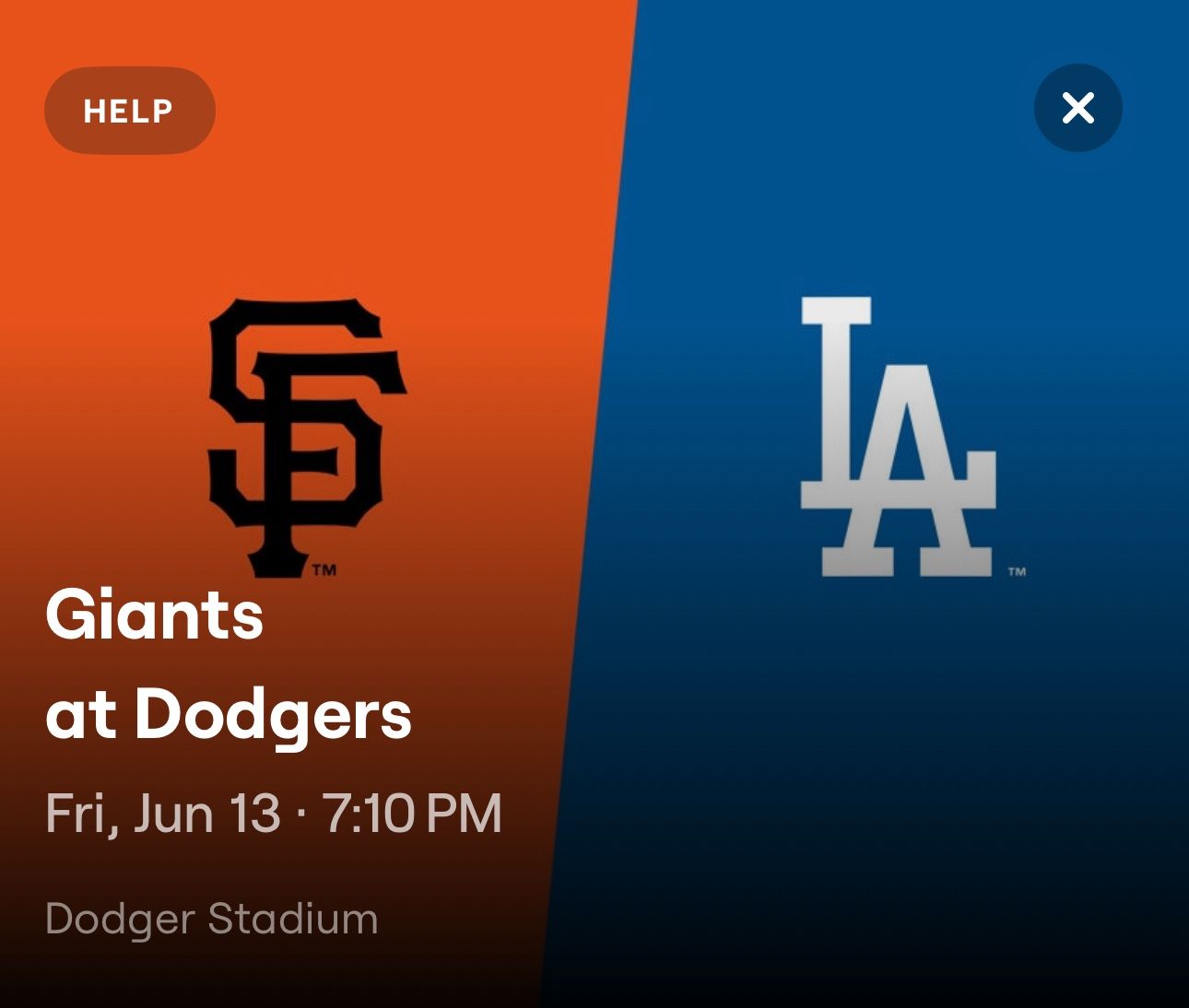 Dodger Tickets Vs Giants