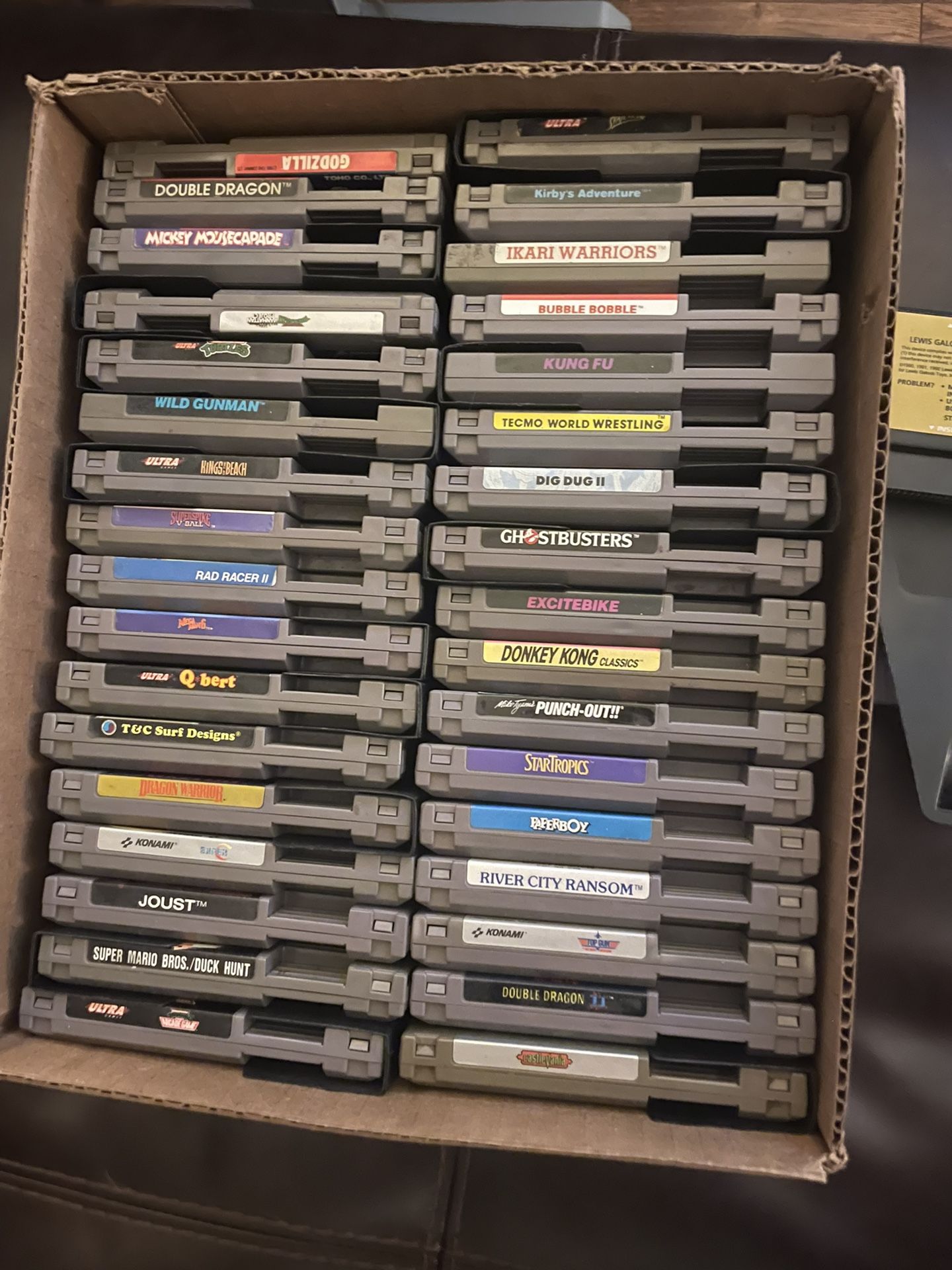 NES Game Lot For Sale