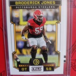 2023 Panini Score NFL #394 Broderick Jones RC