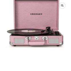 New In Box Crosley Bluetooth Pink Record Player