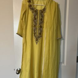 Yellow Salwar Kameez 