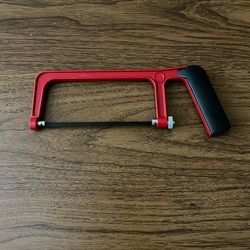 6 In. Mini Junior Hacksaw Red with Black Handle