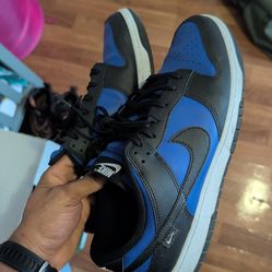 Men's Black and Blue Nike 12