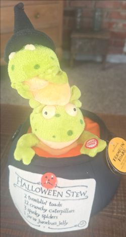 Hallmark Tremblin' Toads Halloween Animated Plush