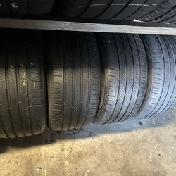 SET OF TIRE 255 40 21 MICHELIN 85% LIFE