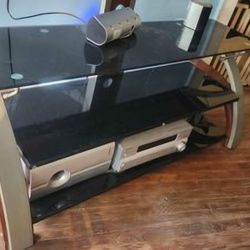 TV Stand With Flat Screen TV