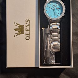 Olevs Analog Blue Dial