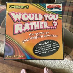 Would You Rather Game Never Opened