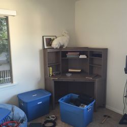 IKEA Hemnes Corner Workstation Grey - $75
