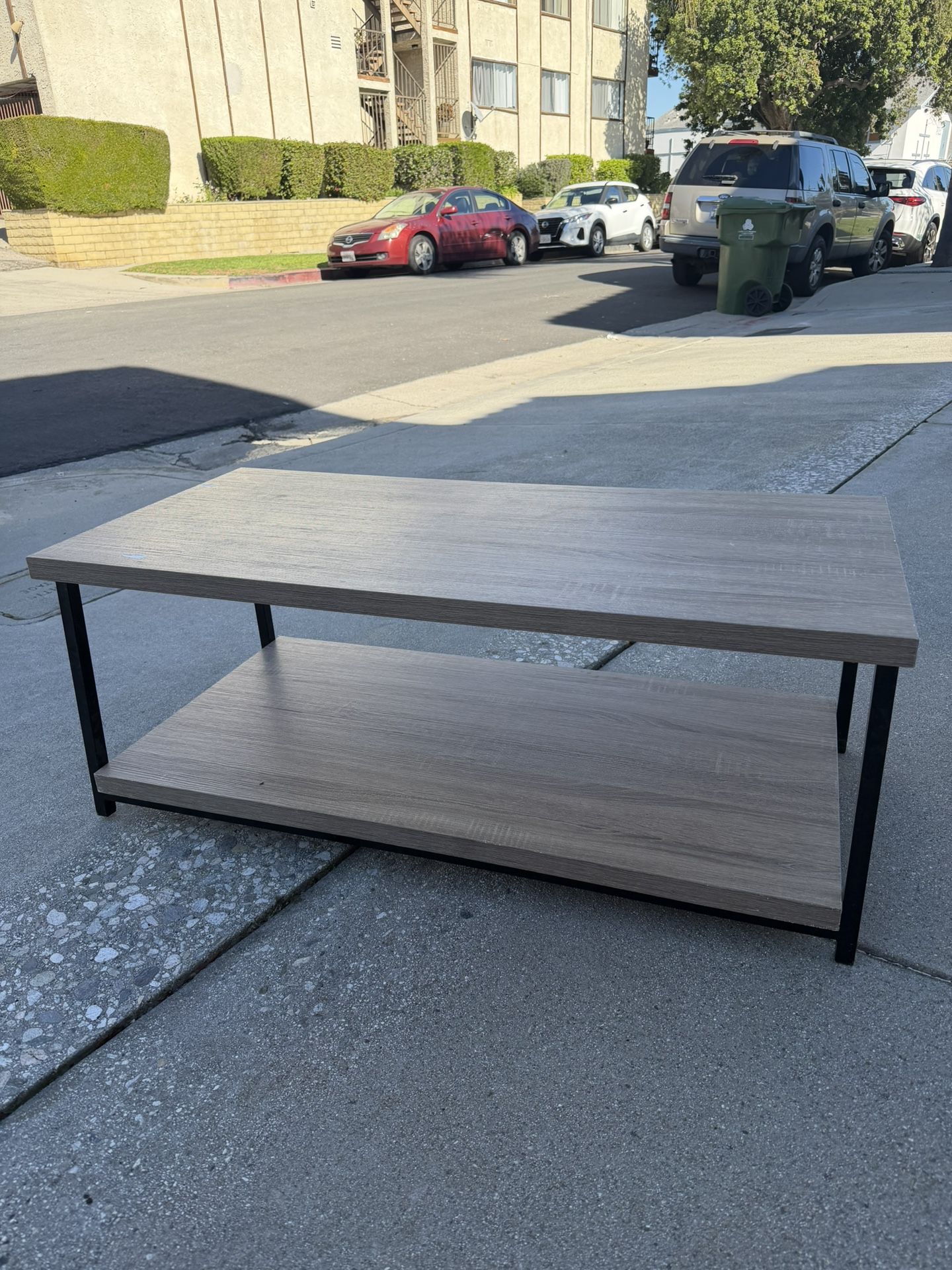 Grey Wood Coffee Table