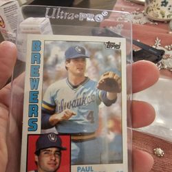 Paul Molitor Milwaukee Brewers '84 Topps Baseball Card 