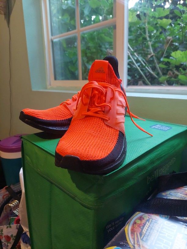 adidas Ultraboost 19 Shoes Men's, Orange, Size 11