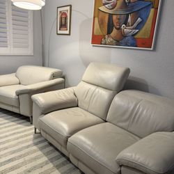 Loveseat + Oversized Power Reclining Chair 