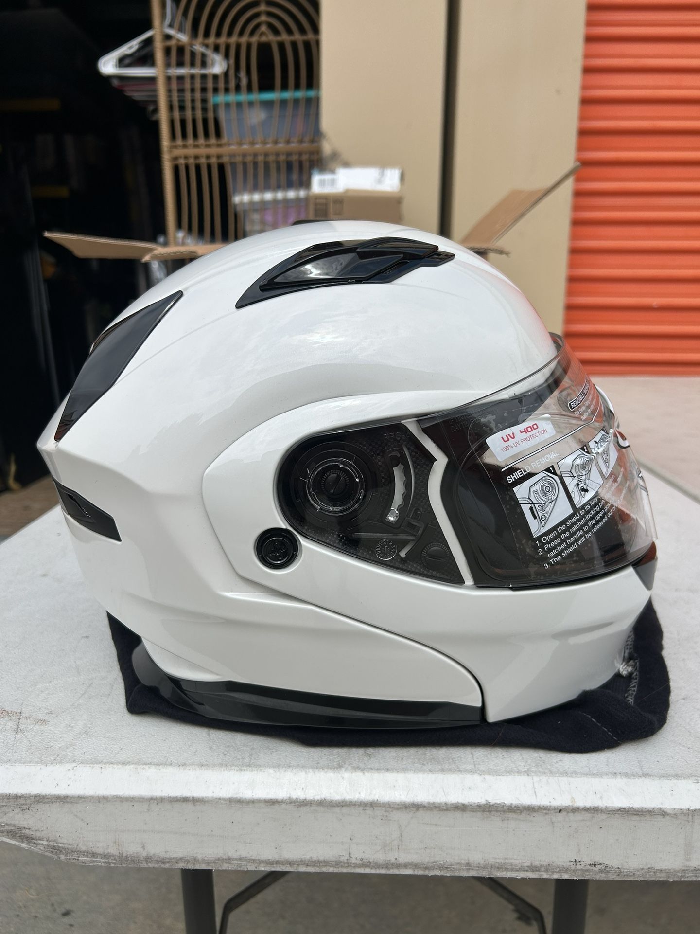 New Gmax Md-01 Dot Motorcycle Helmet Size S