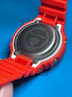 Activa Digital Watch Red Rubber Band
