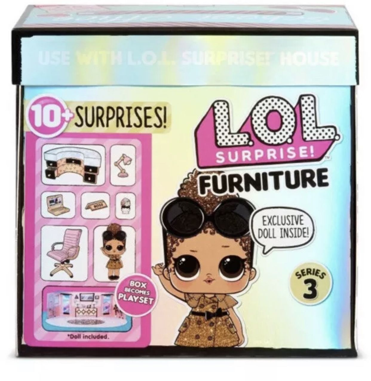 LOL Surprise Furniture School Office w/ Boss Queen & 10+ Surprises, Series 3