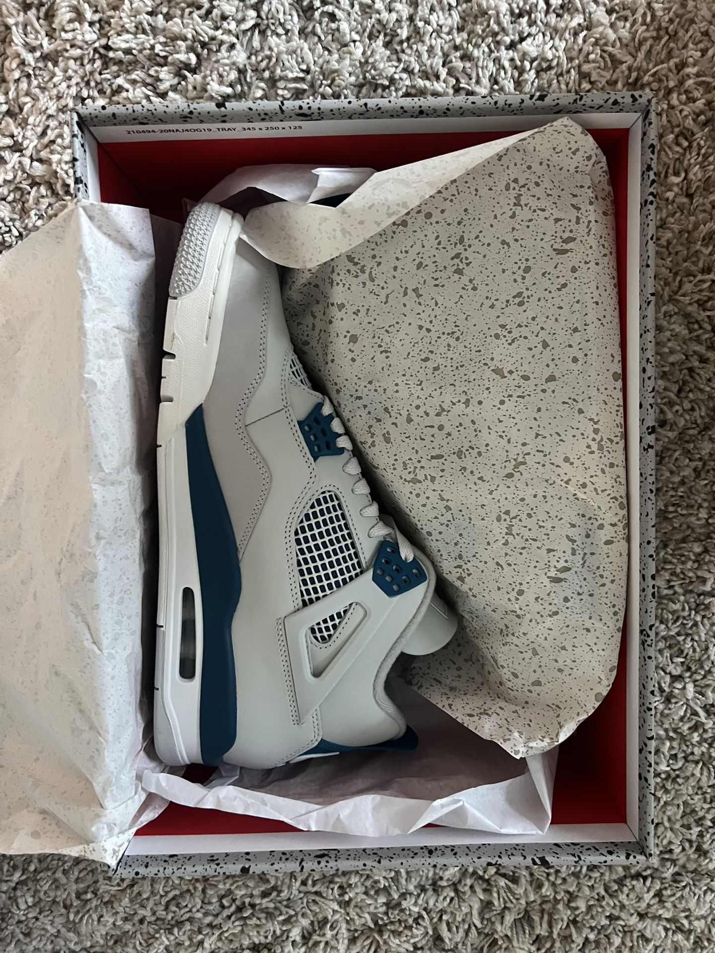 Jordan 4 Military Blue Size 10.5