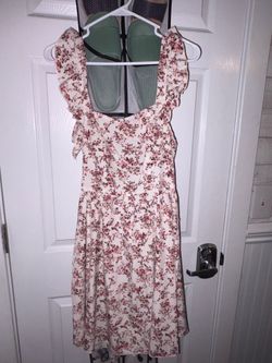 pink floral dress small/medium