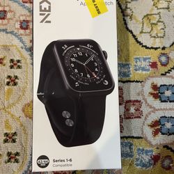 NEXT - Sport Band Watch Strap for Apple Watch® 42mm and 44mm - Black - WENS04208