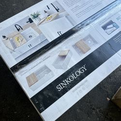 SINKOLOGY Bradstreet II 33 in. Farmhouse Apron Front Undermount Single Bowl Crisp White Fireclay Workstation Kitchen Sink