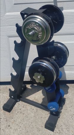Weights, Dumbbells And Dumbbell Rack