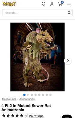Spirit Halloween Sewer Rat NEW IN BOX