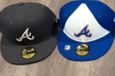 MLB new era Atlanta Braves 59fifty fitted hats size 7 1/8