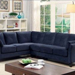 Brand New Navy Blue Sectional Sofa