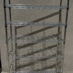 63 Bottle Wine Rack, Stainless Steel