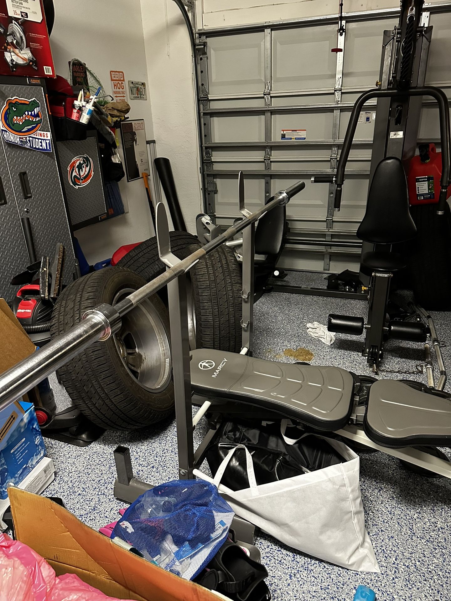 Bench Bar And Weights