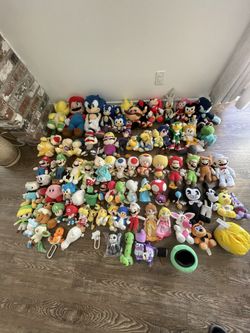 Mario, (SONIC SOLD OUT) and More plushes *READ DESCRIPTION*