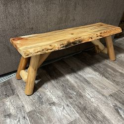 Reclaimed Raw Wood Coffee Table