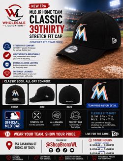 New Era Miami Marlins 39THIRTY Stretch Fit Cap