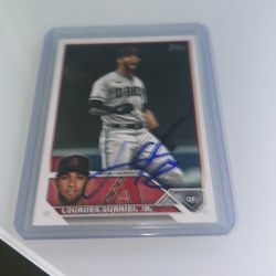 Lourdes Gurriel Jr signed card
