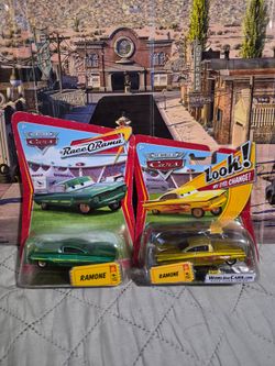 Disney Pixar Cars Ramone Race O Rama Series 2009 Look My Eyes Change #17 & #12