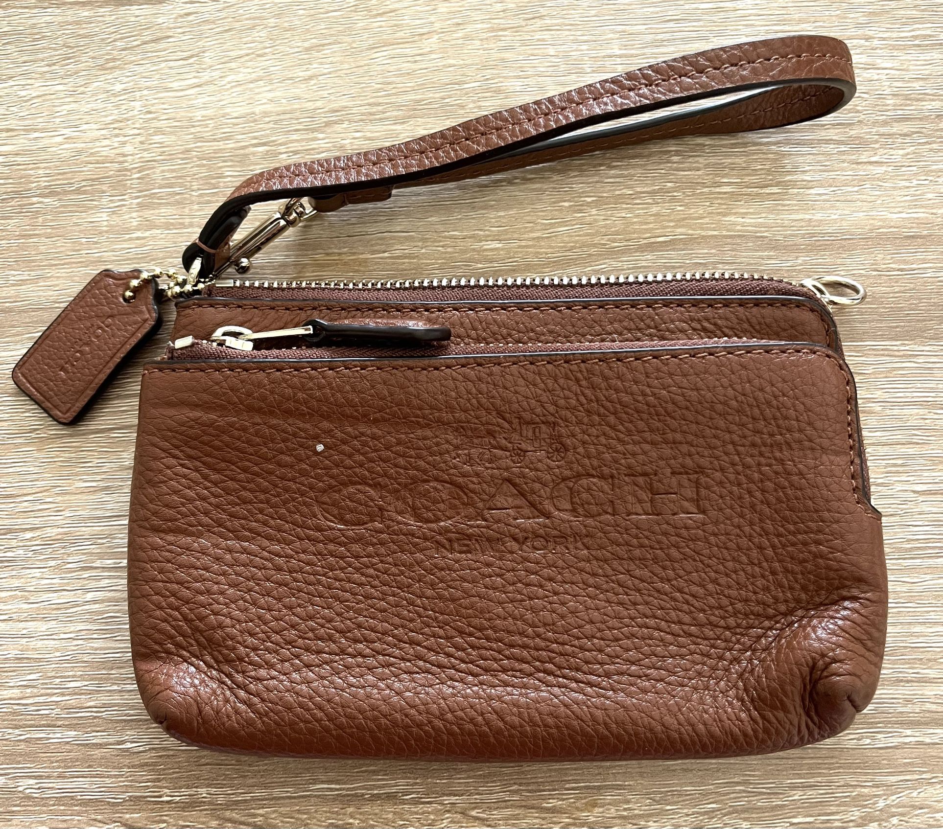 Authentic Coach Leather Wristlet