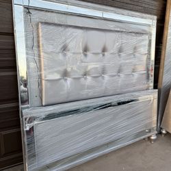 Queen Size Silver Valentino Diva Bed Set 