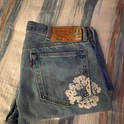 DENIM TEAR LEVI JEANS Sz. 38